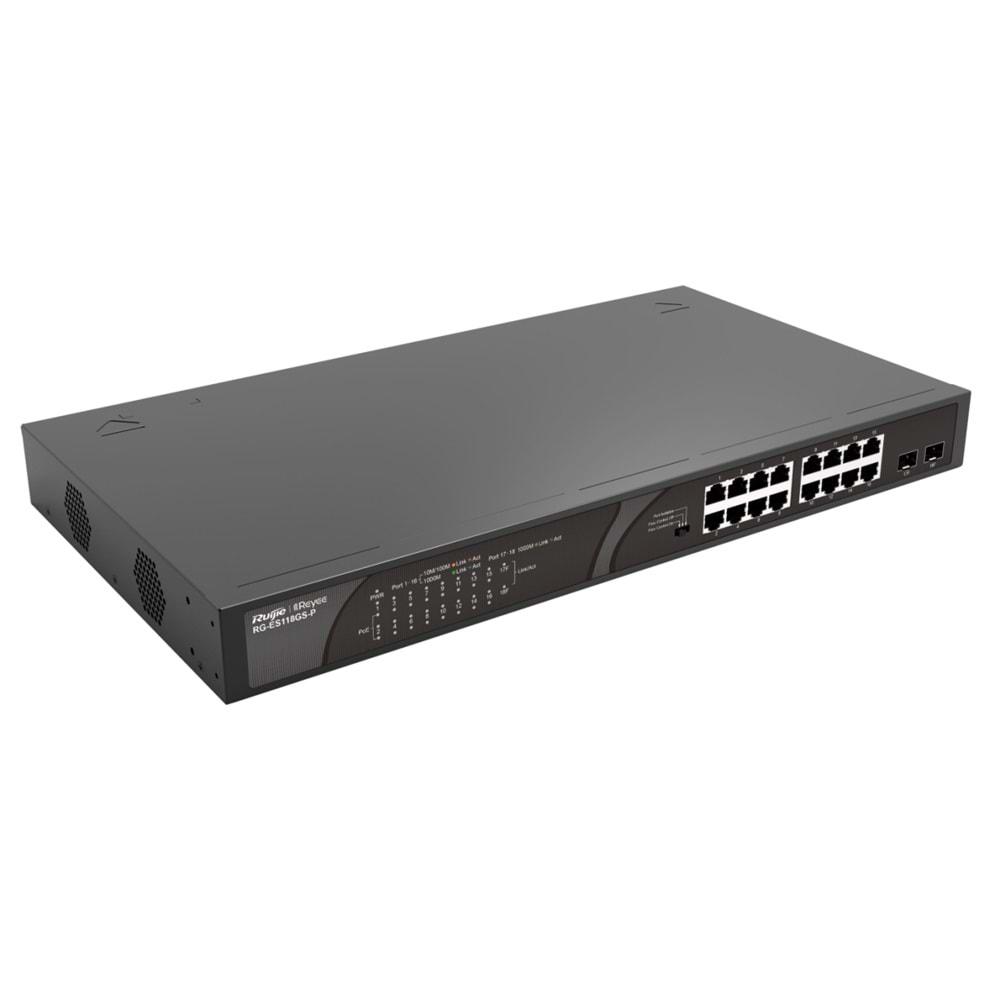 Ruijie Reyee RG-ES118GS-P 16 Port 10/100/1000 Mbps Gigabit Switch