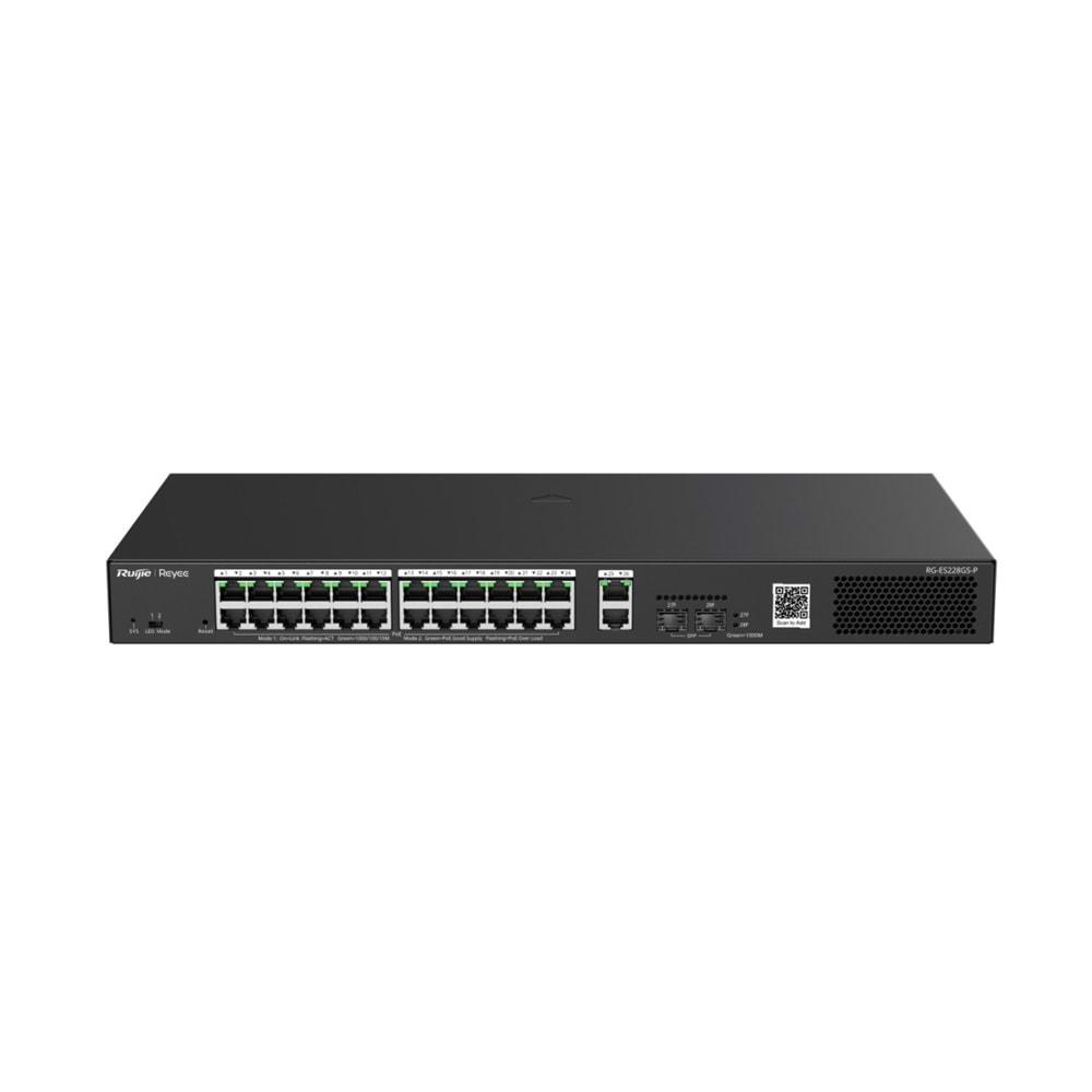 Ruijie Reyee RG-ES228GS-P 28 Port 10/100/1000 Mbps Gigabit PoE Switch