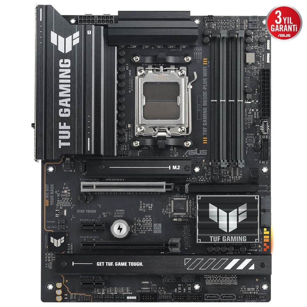 Asus TUF GAMING B650E-PLUS Wi-Fi 6E DDR5 HDMI DP PCIE 5.0 Am5 Atx Anakart