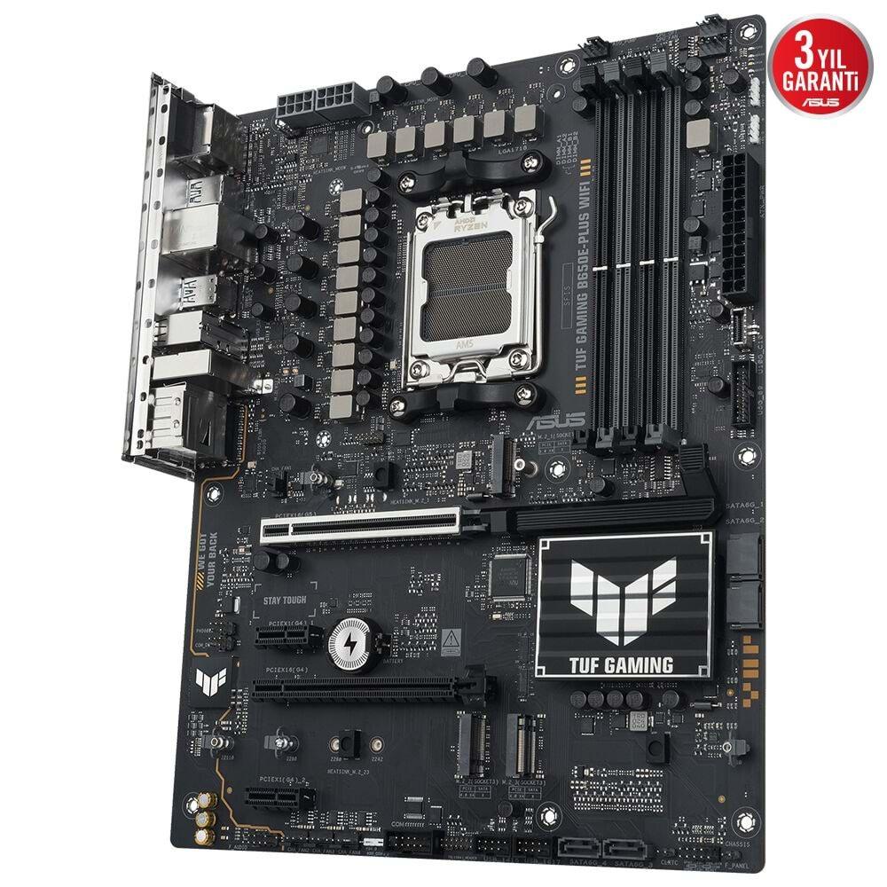 Asus TUF GAMING B650E-PLUS Wi-Fi 6E DDR5 HDMI DP PCIE 5.0 Am5 Atx Anakart