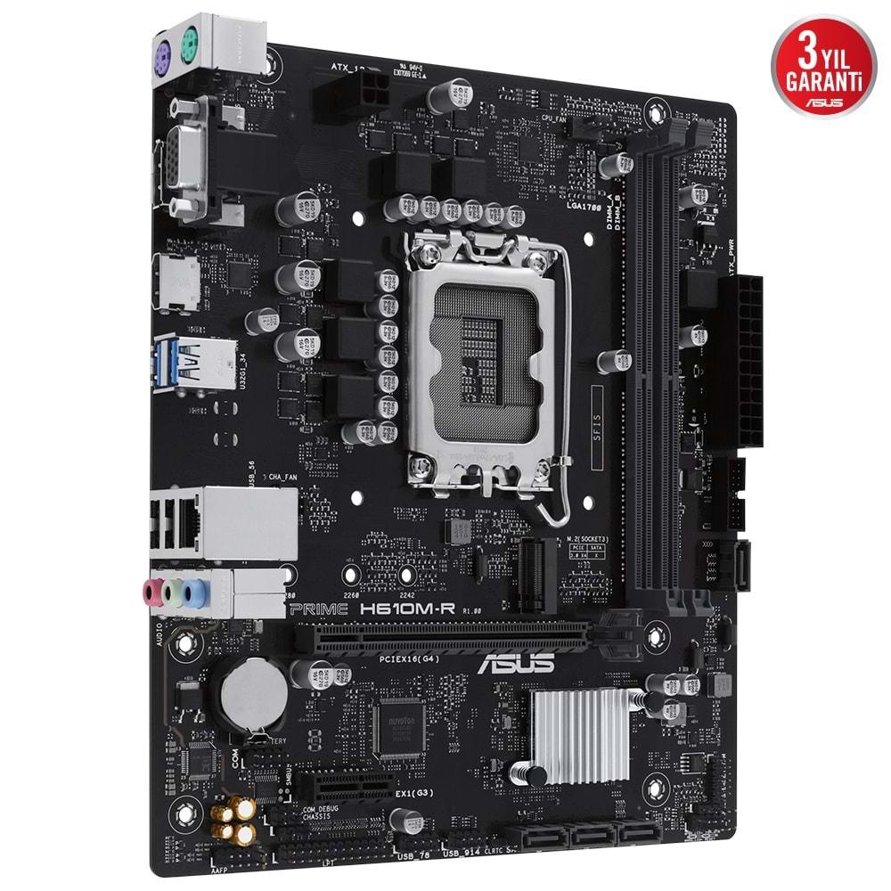 Asus Prime H610M-R-SI 5600 MHz DDR5 LGA700 Matx Anakart