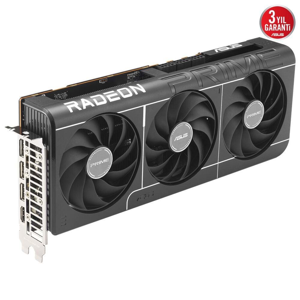 Asus PRIME-RX9070XT-O16G 16GB GDDR6 256Bit DP/HDMI PCI 5.0 Ekran Kartı