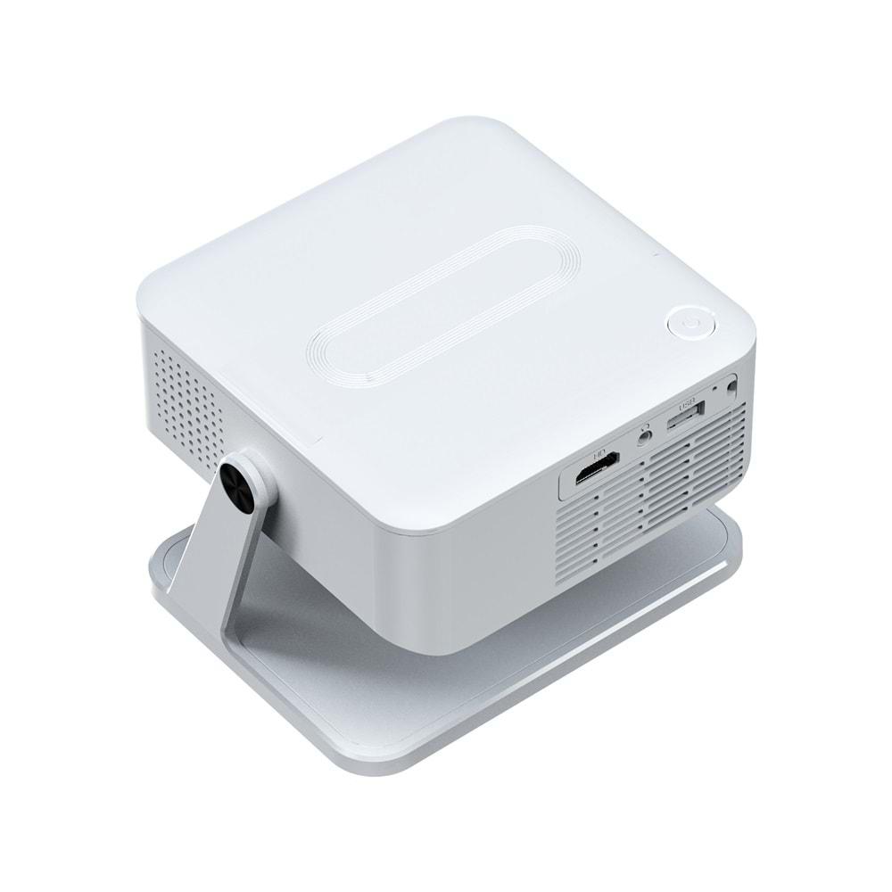 Xnano HA109 4K LED Projeksiyon, Android, Wi-Fi 6, Bletooth, 120ANSI, Beyaz