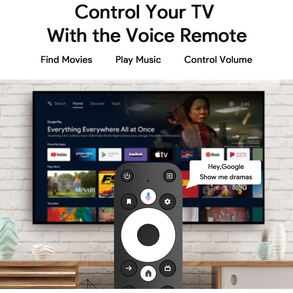 Dcolor GD2 4K Tv Box Android 12 2GB+32GB Google Netflix L1 Sertifikalı TRT Bandollü Tv Kutusu