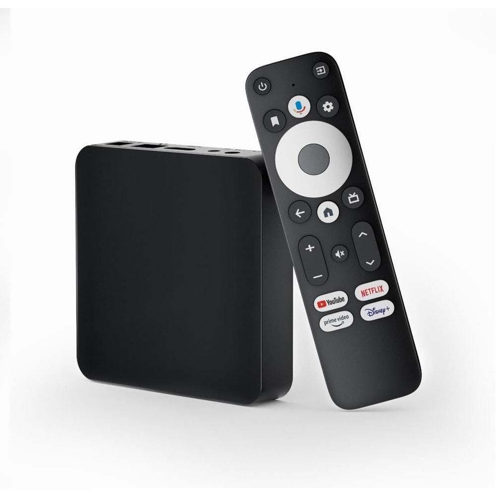 Dcolor GD2 4K Tv Box Android 12 2GB+32GB Google Netflix L1 Sertifikalı TRT Bandollü Tv Kutusu