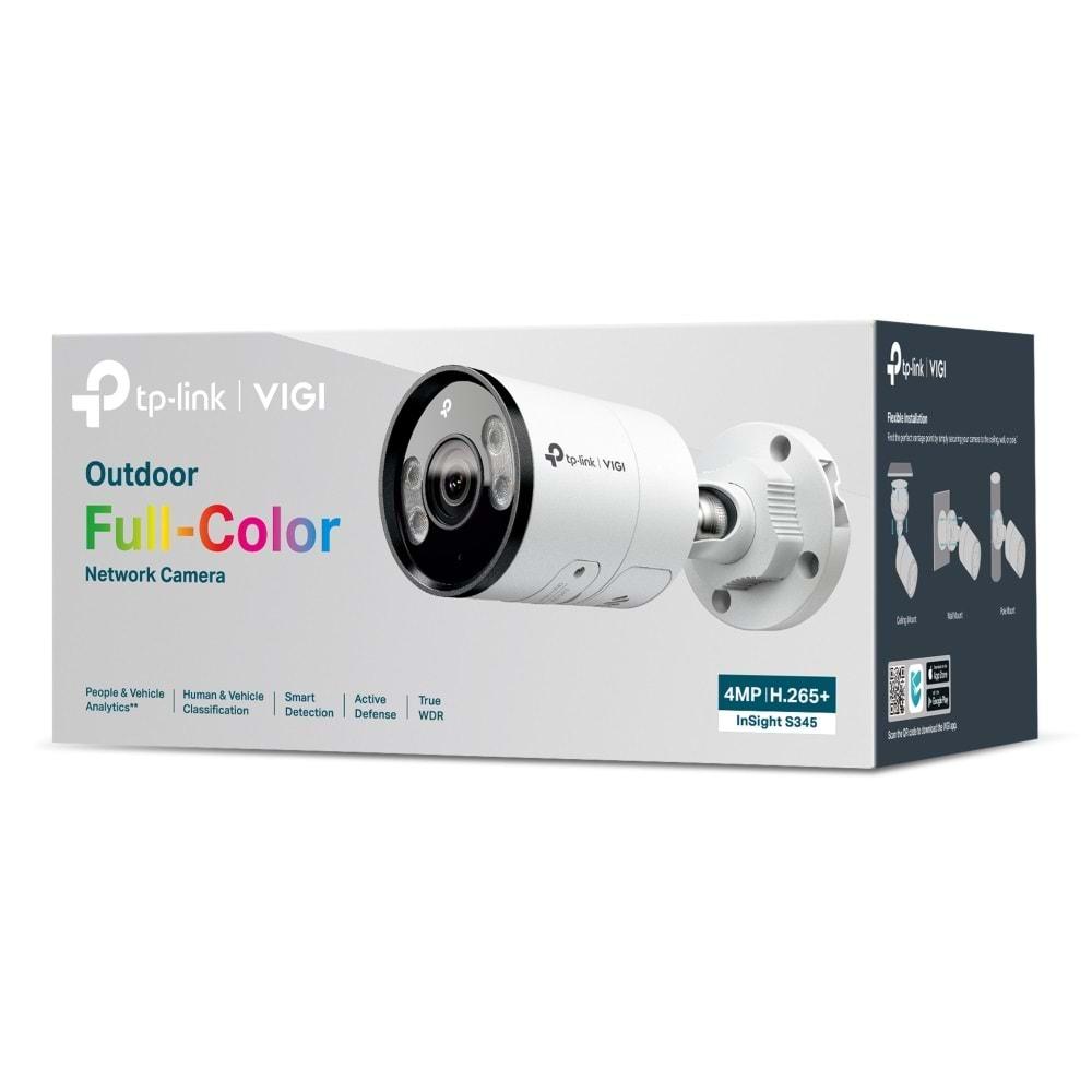 TP-Link Vigi Insıght S345 4mp 2.8mm 30mt Full Color Bullet Kamera