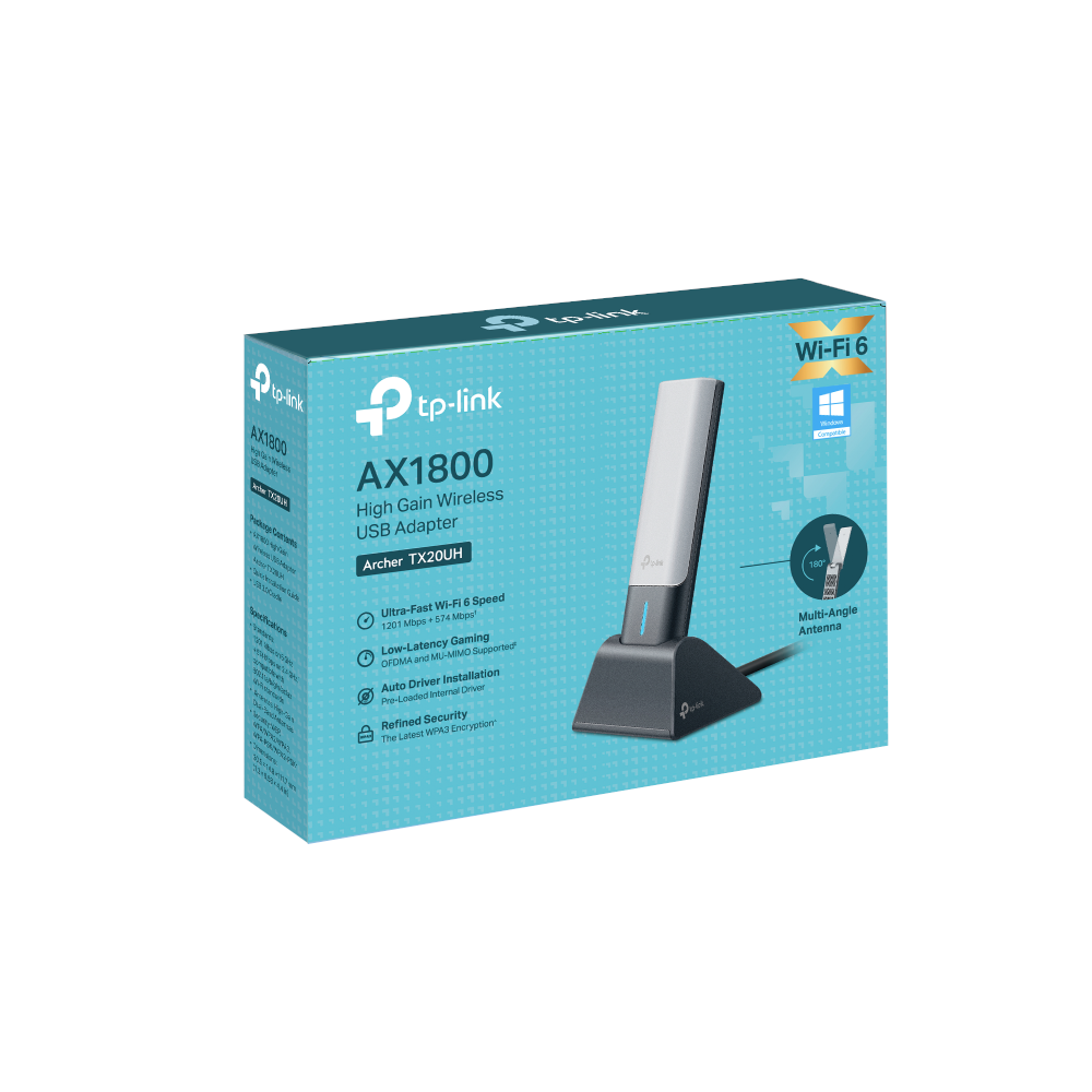 Tp-Link Archer TX20UH AX1800 High Gain Dual Band Wi-Fi USB Adaptör