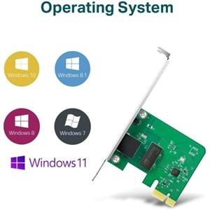 TP-Link TG-3468 10/100/1000 Mbps Gigabit PCI Express Network Adaptör V4.0
