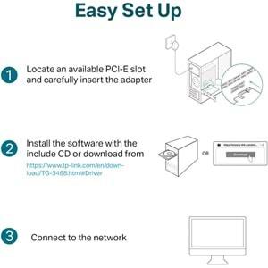 TP-Link TG-3468 10/100/1000 Mbps Gigabit PCI Express Network Adaptör V4.0