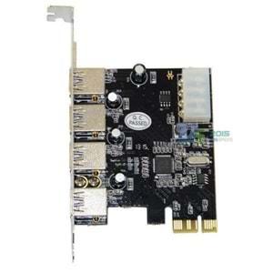 Pci-e Express 4 Port Usb 3.0 Kart Çoklayıcı Çoğaltıcı