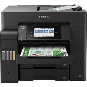 Epson EcoTank L6550 Mürekkep Püskürtmeli Yazıcı, A4, 4800 x 1200 DPI, 32 sayfa, WLAN, Siyah
