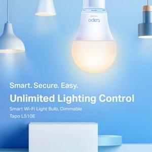 TP-Link Tapo L510E Ayarlanabilir Işık Seviyeli Akıllı Wi-Fi Led Ampul Beyaz Beyaz