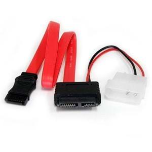 Sata 7 + 6 Pin Soket Slim Data Power Disk HDD Kablosu