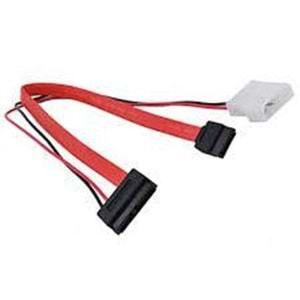 Sata 7 + 6 Pin Soket Slim Data Power Disk HDD Kablosu