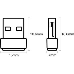TP-Link Archer T2U Nano AC600 Mbps Nano Kablosuz USB Adaptör