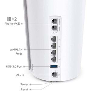 TP-Link Deco X73-DSL (1-pack) AX5400 Mbps VDSL Tüm Ev Mesh Wi-Fi 6 Modem Router ( 1 li Paket )