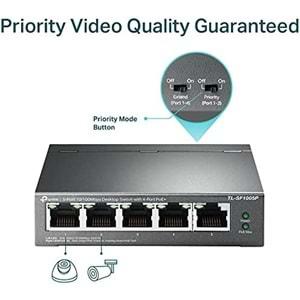 TP-Link TL-SL1311MP 8-Port 10/100Mbps + 3-Port Gigabit Desktop Switch with 8-Port PoE+