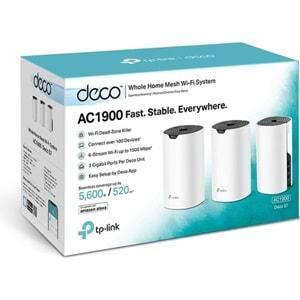 TP-Link Deco S7 3 Pack AC1900 Mbps Tüm Ev Mesh Wi-Fi Sistemi ( 3 lü Paket )