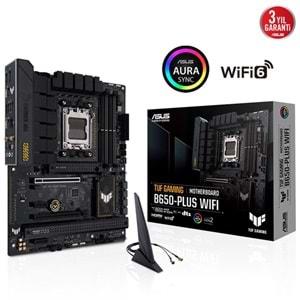 Asus TUF Gaming B650-Plus WIFI AMD B650 6400 MHz (OC) DDR5 Soket AM5 ATX Anakart