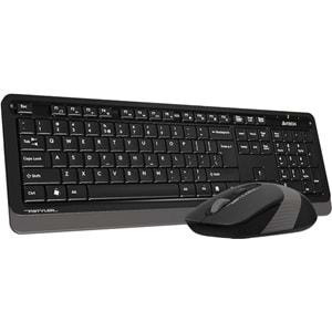 A4 Tech FG1010 2.4G Q Türkçe FN-Multimedya Klavye+Optik 2000DPI Mouse Siyah/Gri Kablosuz Set