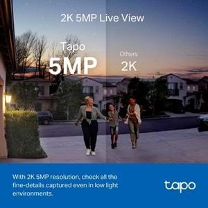 TP-Link Tapo D230S1 2K 5MP Tapo Akıllı Görüntülü Gece Görüş Destekli Kapı Zili