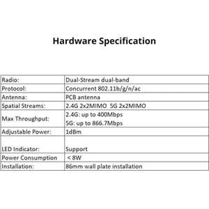 Ruijie Reyee RG-RAP1200(F) 400 Mbps 2.4 GHz İç Ortam Access Point