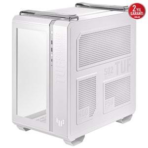 Asus Tuf Gaming GT502 V2 Temperli Cam Micro ATX Beyaz Bilgisayar Kasası