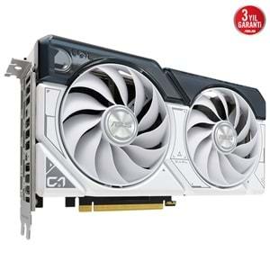 Asus NVIDIA GeForce RTX 4060 Dual OC White DUAL-RTX4060-O8G-WHITE 8 GB GDDR6 128 Bit Ekran Kartı