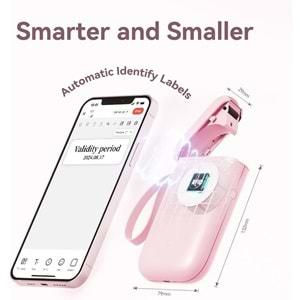 Niimbot D11 Bluetooth Taşınabilir Termal Etiket Yazıcı Pembe