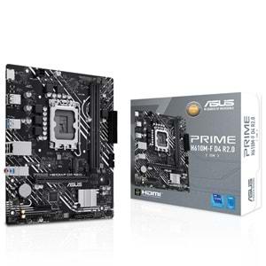 Asus Prime H610M-F D4 R2.0-CSM 3200MHz DDR4 Soket 1700 M.2 HDMI mATX Anakart