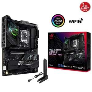 Asus ROG STRIX Z890-F GAMING WIFI 8600MHz (OC) DDR5 Soket LGA1851 M.2 HDMI DP ATX Anakart