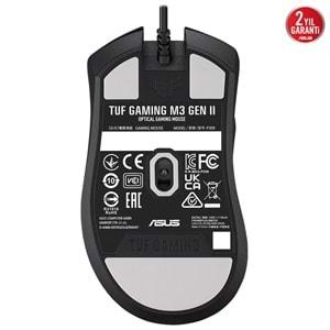 Asus TUF GAMING M3 Gen II Aura Sync RGB 8000 Dpi Kablolu Oyuncu Mouse Siyah