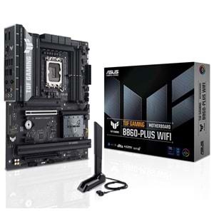 Asus TUF GAMING B860-PLUS WIFI 8666 MHz (OC) DDR5 Soket LGA1851 M.2 HDMI DP ATX Anakart