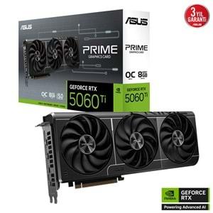 Asus PRIME-RTX5060TI-O8G 8GB 128Bit GDDR7 DP/HDMI PCI 5.0 Ekran Kartı