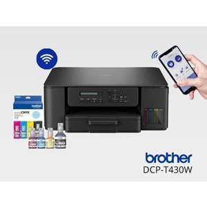 Brother DCP-T430W Fotokopi, Tarayıcı, Renkli Mürekkep Tanklı Yazıcı Wi-Fi