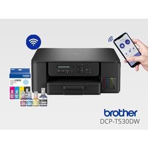 Brother DCP-T530DW Fotokopi, Tarayıcı, Renkli Mürekkep Tanklı Yazıcı Wi-Fi