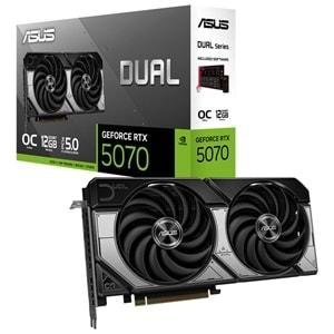 Asus DUAL-RTX5070-O12G 12GB 192Bit GDDR7 DP/HDMI PCI 5.0 Ekran Kartı