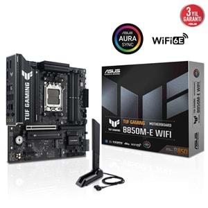 Asus Tuf Gamıng B850m-e Wıfı 6e Ddr5 Hdmı-dp Typec Pcıe 5.0 Am5 Matx