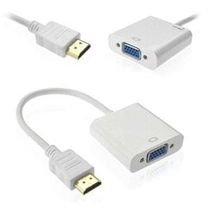 Hdmi To Vga Çevirici Dönüştürücü Adaptör Monitör Laptop Uydu Kablosu