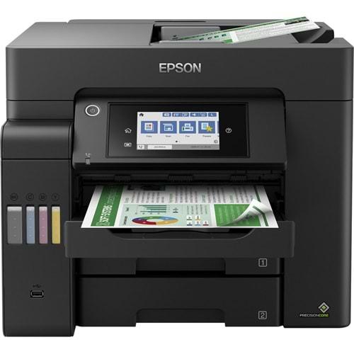 Epson L6550 EcoTank Mürekkep Püskürtmeli Yazıcı, A4, 4800 x 1200 DPI, Dakikada 32 sayfa, WLAN, Siyah