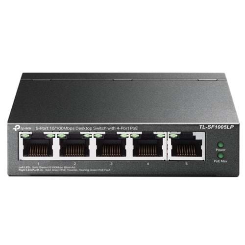 TP-Link TL-SF1005LP 5-Port 10/100 Mbps Desktop Switch with 4-Port PoE (41W)