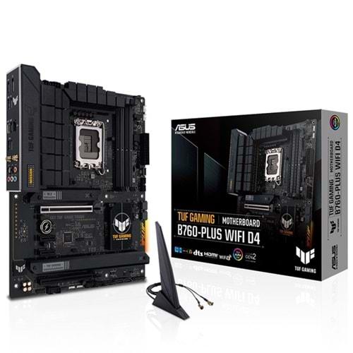 Asus TUF Gaming B760-Plus WIFI D4 Intel B760 5333 MHz (OC) DDR4 Soket 1700 ATX Anakart