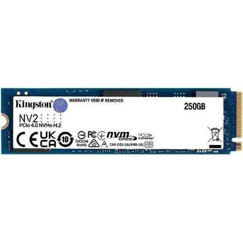 Kingston SNV2S/250G 250 GB 3000 - 1300 MB/s NVMe PCIe M.2 SSD