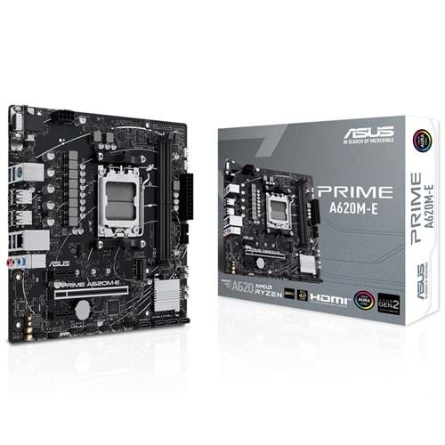Asus Prime A620M-E AMD A620 6400 MHz (OC) DDR5 Soket AM5 mATX Anakart