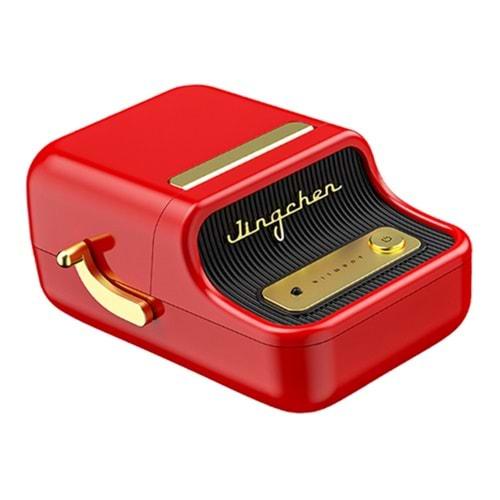 Niimbot B21 Kablosuz Taşınabilir Bluetooth USB Şarjlı Termal Etiket Yazıcı Kırmızı