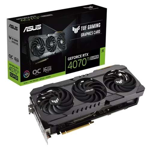 Asus TUF-RTX4070TIS-O16G-OG-GAMING 16GB 256Bit GDDR6X DP/HDMI PCI 4.0 Ekran Kartı