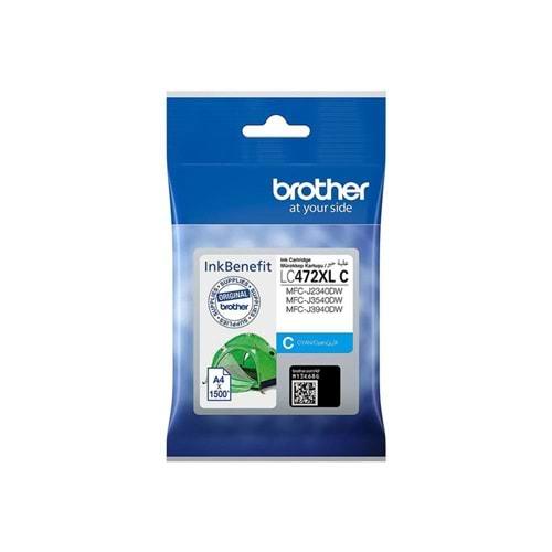 Brother LC472XLC Mavi 1500 Sayfa Kartuş J2340DW, J3940DW