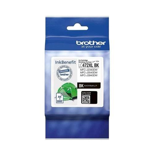 Brother LC472XLBK Siyah 3000 Sayfa Kartuş J2340DW, J3940DW