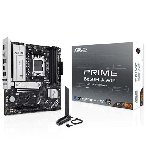 Asus PRIME B850M-A Wi-Fi 6E DDR5 Hdmı-dp Typec Pcıe 5.0 Am5 Matx