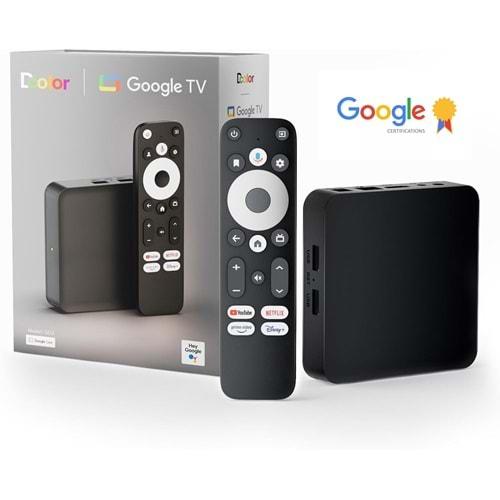 Dcolor GD2 4K Tv Box Android 12 2GB+32GB Google Netflix L1 Sertifikalı TRT Bandollü Tv Kutusu